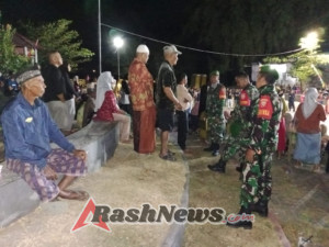 Personil Koramil  Berikan Himbauan Keamanan di Beberapa Titik Strategis Kota Bima