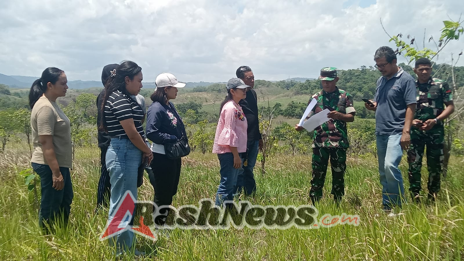 Dandim 1613/Sumba Barat Tinjau Lokasi Rencana Pembangunan Batalyon Teritorial di Sumba Tengah