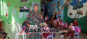 Babinsa Oebobo Pastikan Distribusi Gizi Tersalur Tepat Dan Merata