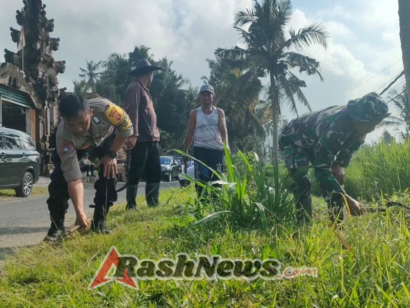 Sinergi TNI dan Masyarakat, Koramil 1626-02/Susut Dukung Karya Bakti di Desa Bunutin Kecamatan Bangli