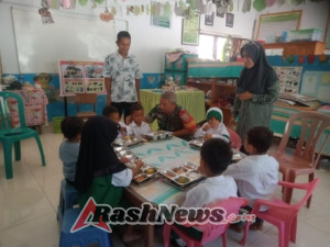 Babinsa Dukung Pemerintah Salurkan Makanan Bergizi Bagi Pelajar
