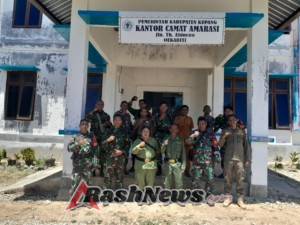 TNI Bersama Komponen Pendukung Kawal Kamtibmas Kecamatan Amarasi