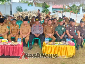 Peletakan Batu Pertama Kantor Camat Woja, TNI Hadir Bersama Pemkab