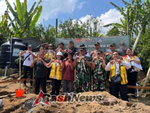 Danrem 163/Wira Satya Resmikan Program Bedah Rumah di Bangli dengan Peletakan Batu Pertama