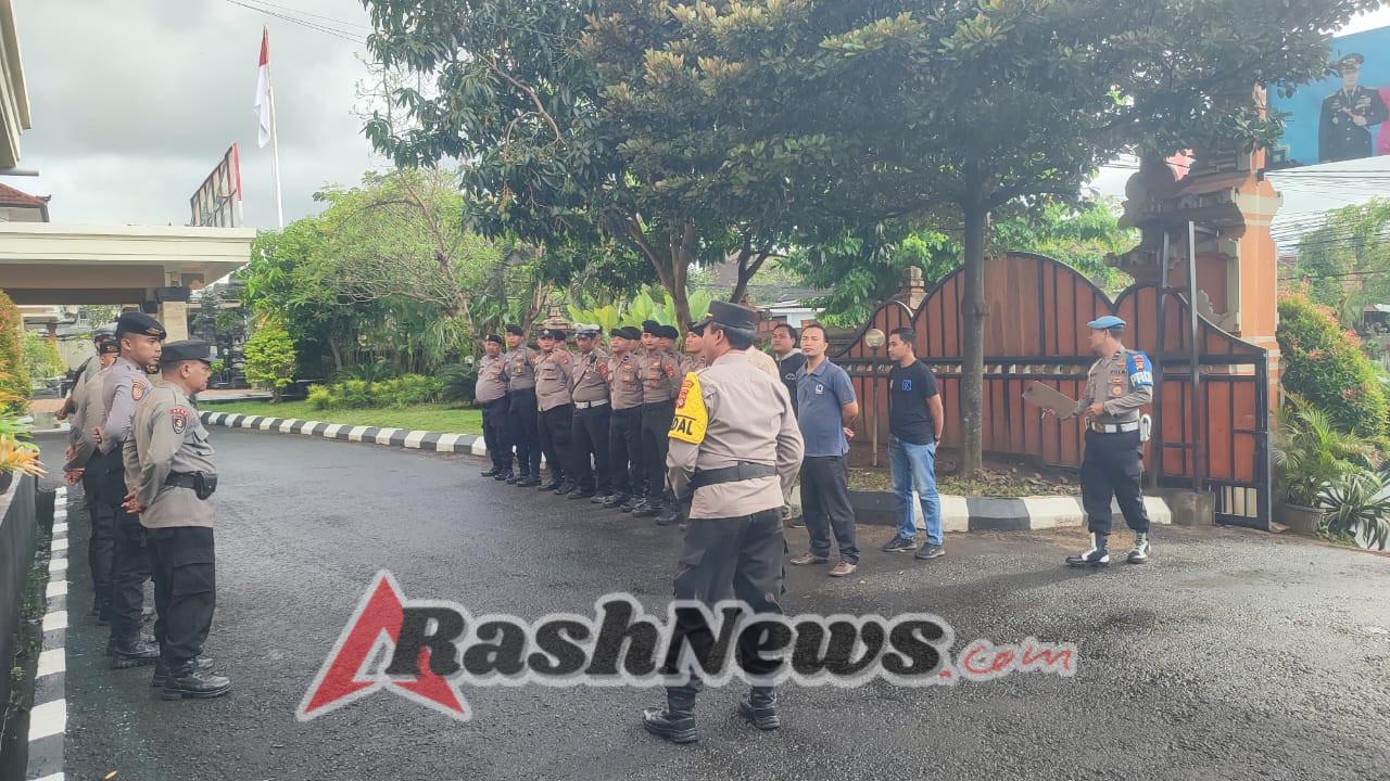 Laksanakan Tugas Piket Mako, Sat Lantas Polres Karangasem Ikuti Serah Terima Tugas Jaga