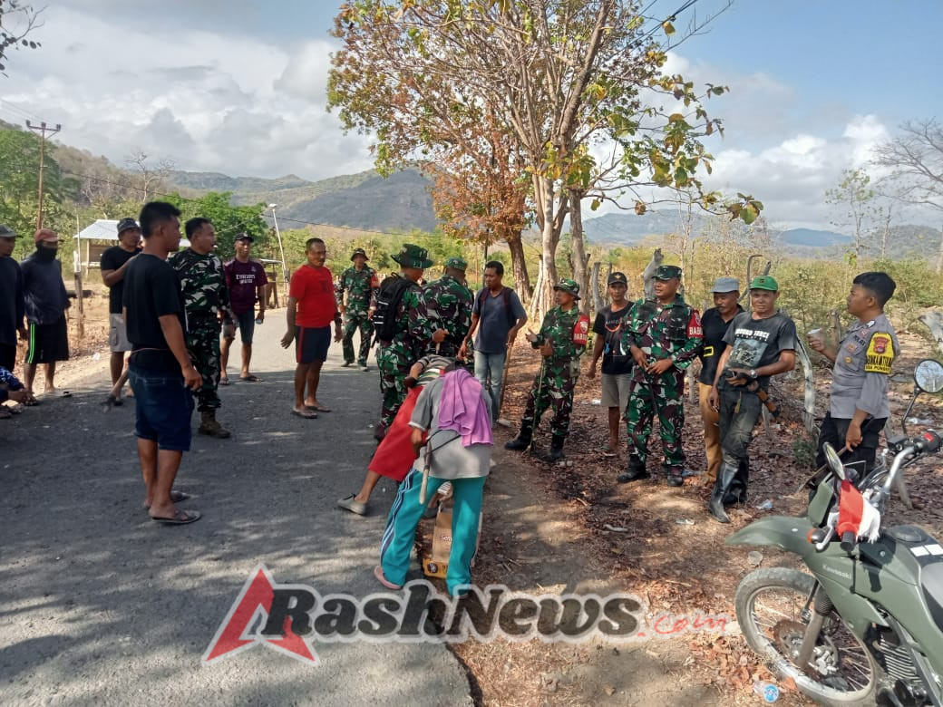 Karya Bakti Koramil Lape Lopok Jadi Ajang Pererat Kebersamaan dengan Rakyat