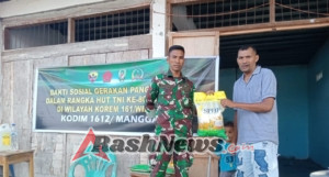 Kodim 1612/Manggarai Gelar GPM, TNI Hadir Ringankan Beban Warga Manggarai Timur