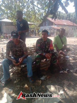 Tugas Pokok Satkowil, Babinsa Kodim 1602/Ende Gelar Pamwil dan Pul Data di Desa Binaan