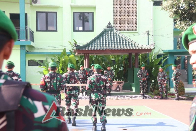 Gelar Latihan Defile, Upaya Kodim Klungkung Pelihara Dan Tingkatkan Kemampuan Baris-Berbaris Prajurit