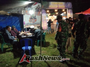 Wujudkan Keamanan Wilayah, Koramil 1626-03/Tembuku dan Polsek Kompak Laksanakan Patroli Malam