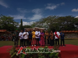 Babinsa Koramil Sape Hadir Bersama Pejabat Daerah dalam Festival Geopark Bimantara