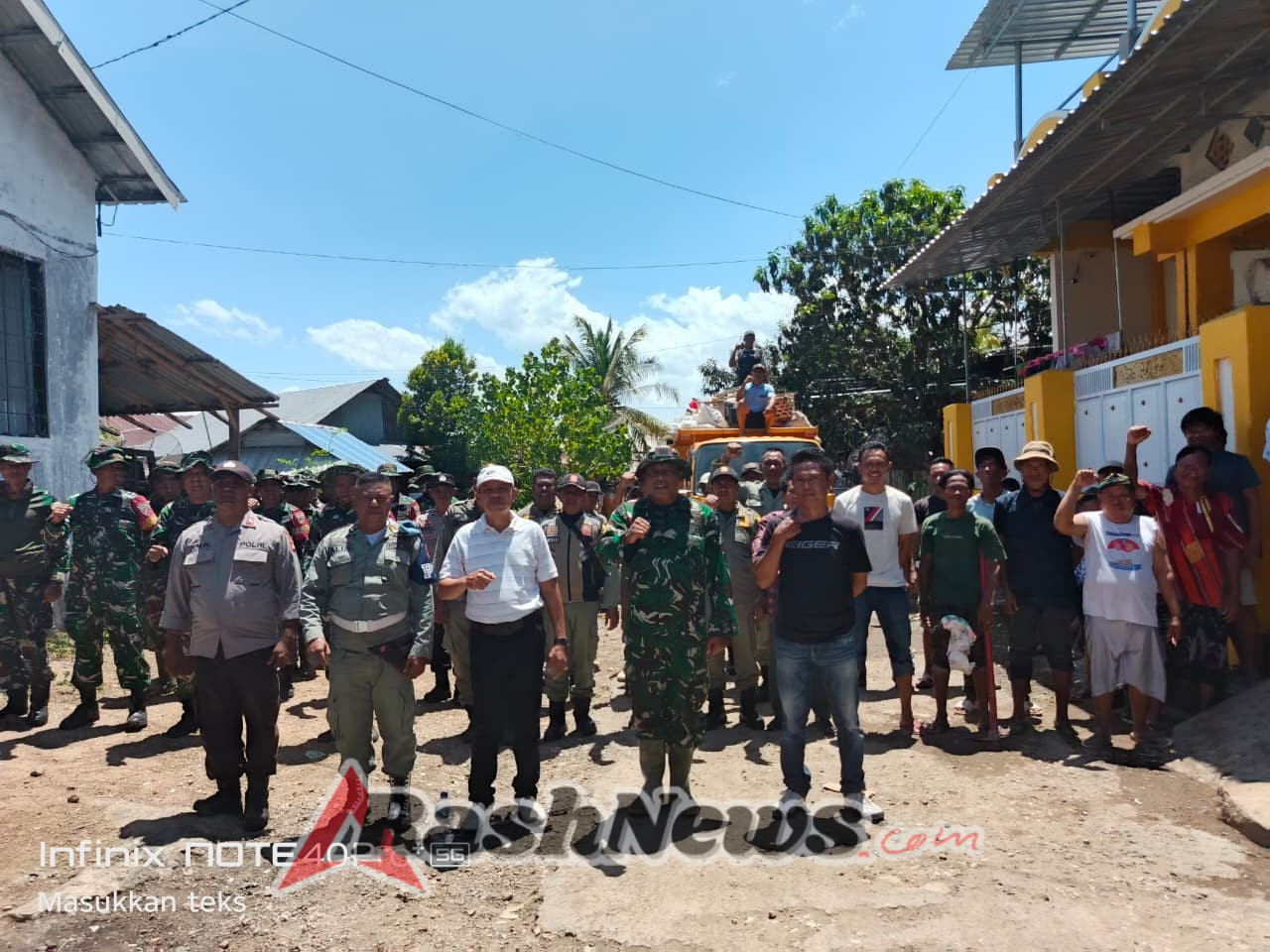 Terminal dan Pasar Tente Bersih Berseri Berkat Bakti Teritorial Prima HUT ke-80 TNI