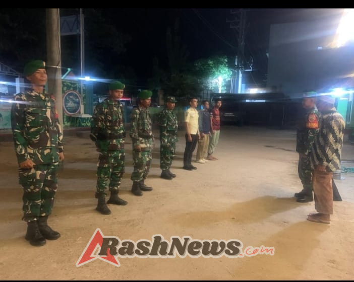 Apel Pengecekan Patroli Siskamling Koramil Woha Berjalan Aman dan Kondusif