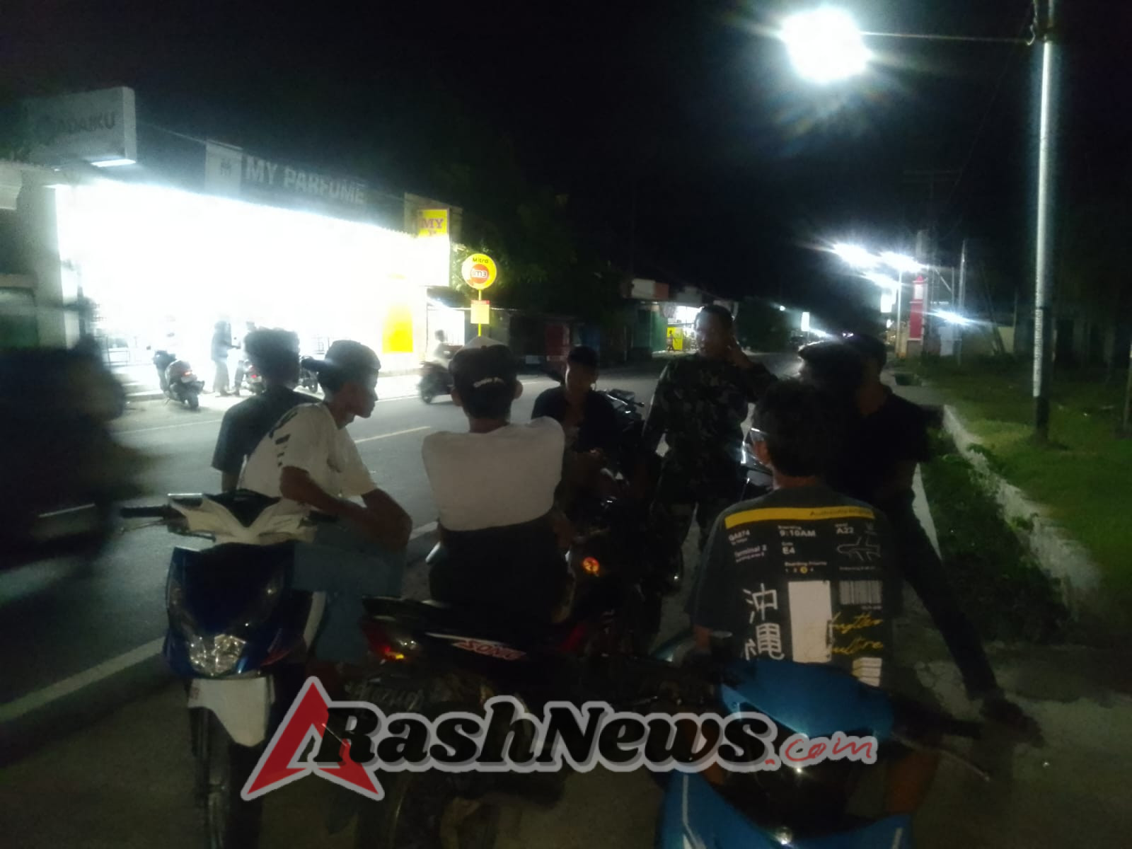 ‎Wujudkan Rasa Aman, Koramil 1607-09/Utan Terus Laksanakan Patroli Malam