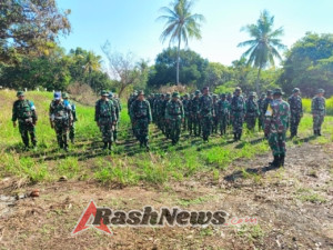 Kodim 1624/Flotim Gelar Latihan Menembak Senjata Ringan Semester II Tahun 2025
