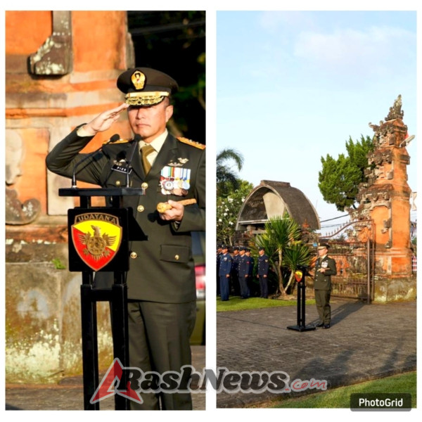 Pangdam IX/Udayana Pimpin Tabur Bunga di TMP Pancaka Tirta pada Ziarah Nasional HUT ke-80 TNI