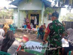 TNI Koramil 1614-03/Hu’u Aktif Mendukung Program Kesehatan Ibu dan Anak di Dompu