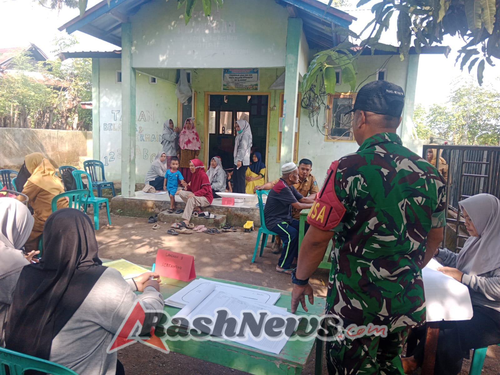 TNI Koramil 1614-03/Hu’u Aktif Mendukung Program Kesehatan Ibu dan Anak di Dompu
