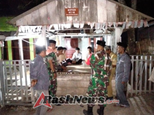 Siskamling Di Kelurahan Rontu Kota Bima Diperkuat Babinsa dan Tokoh Masyarakat