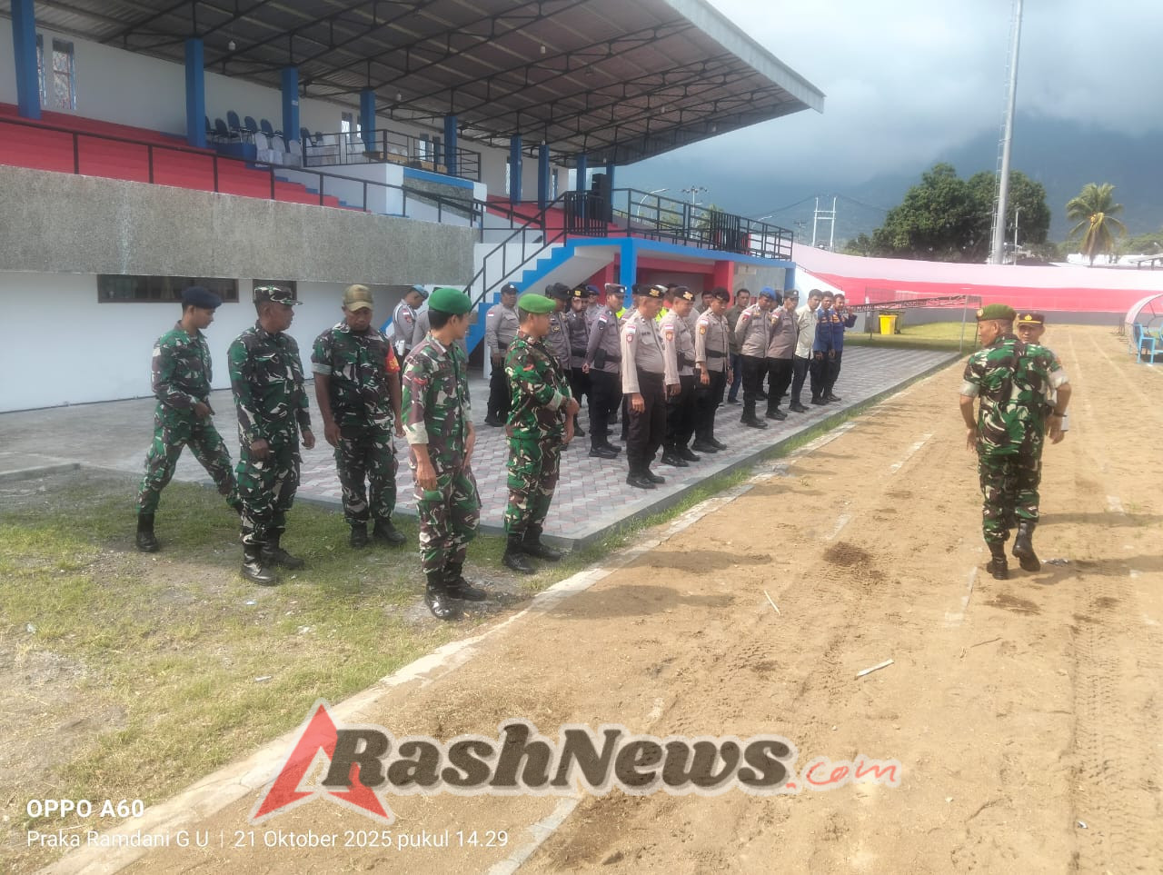 Pengamanan Ketat Kodim 1602/Ende Sukseskan Friendly Match ETMC Ende 2025