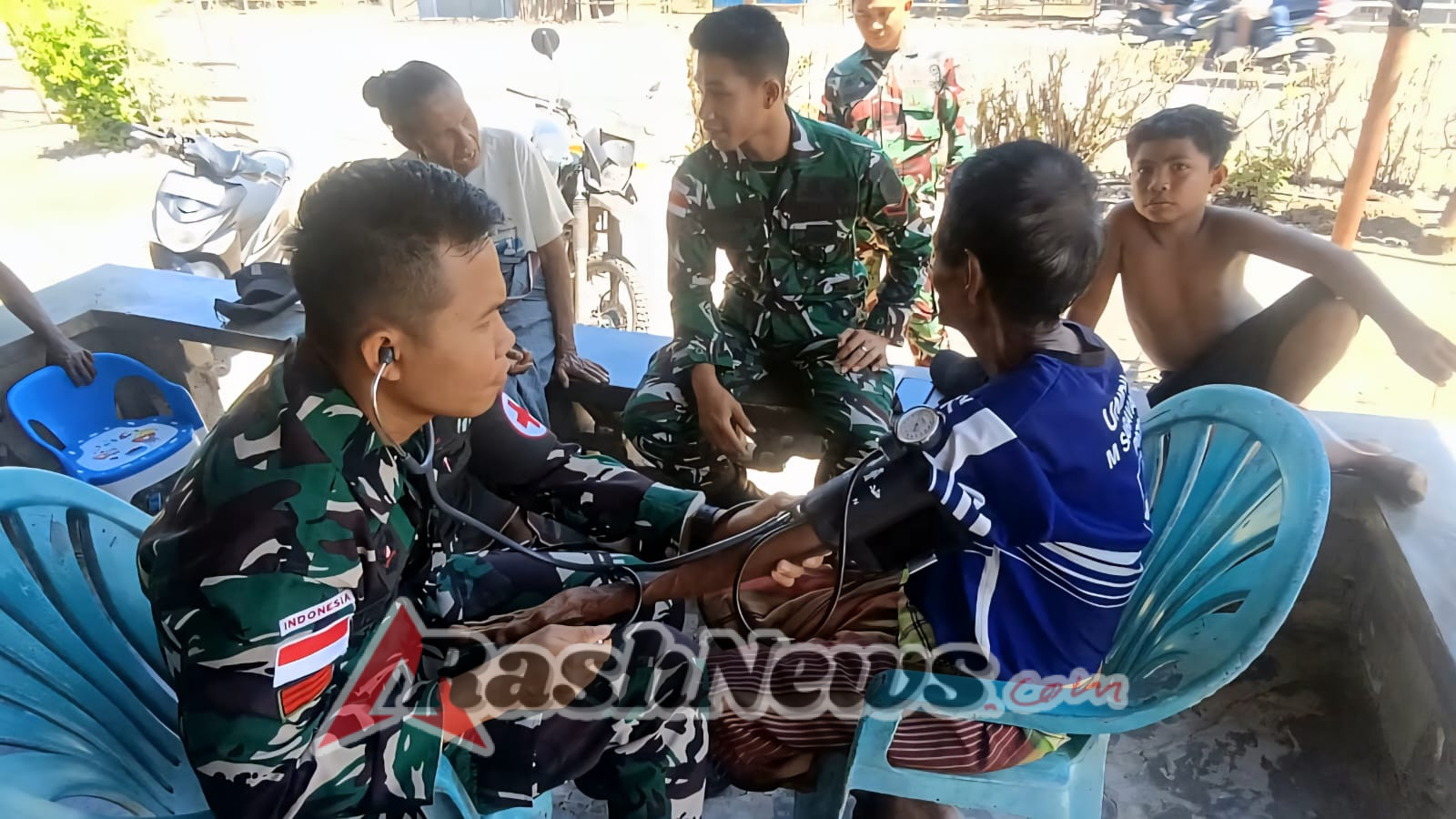 Satgas Pamtas Yonarmed 12 Kostrad Gelar Pelayanan Kesehatan di Perbatasan, Wujud Kepedulian untuk Warga Tulakadi