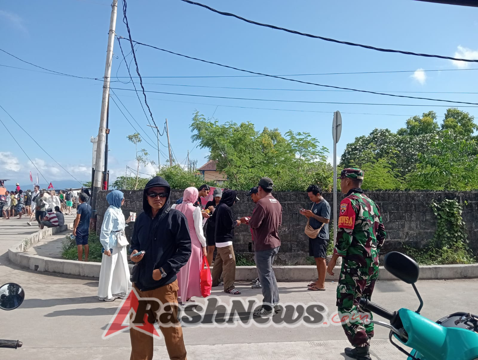 Danramil Nusa Penida Pantau Titik Titik Vital Melalui Patroli