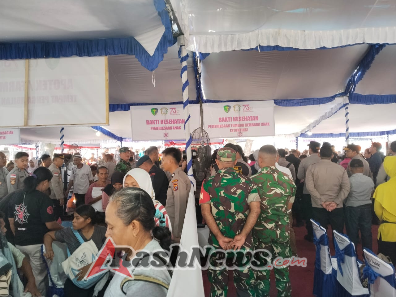 Kebersamaan TNI, Bhayangkari, dan Masyarakat Terlihat di Bhakti Sosial Ende Utara