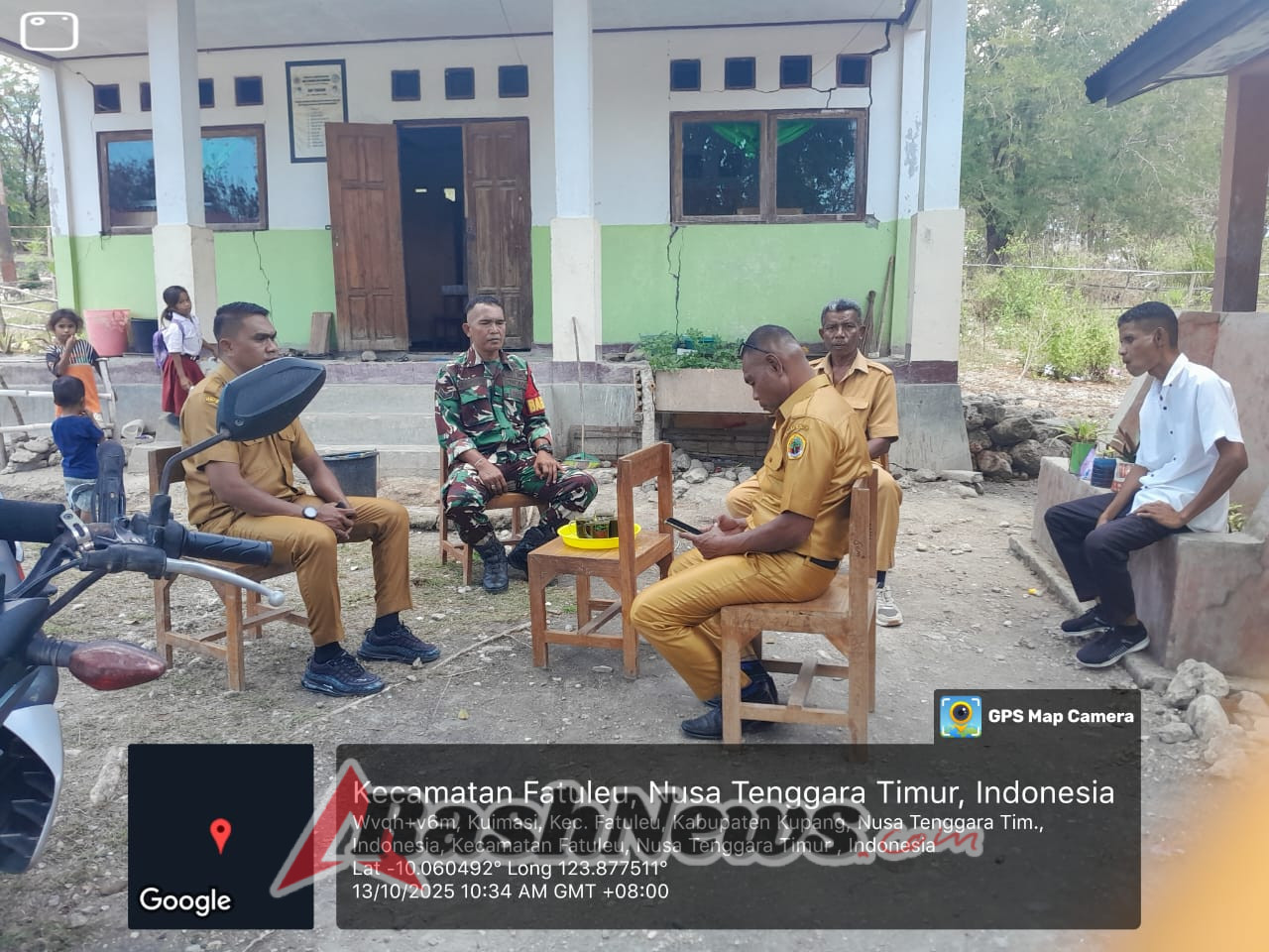 Babinsa Seki Dorong Gotong Royong Dukung Program MBG Sekolah