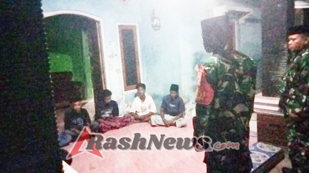 Patroli Siskamling Koramil Sape Berjalan Lancar, Wilayah Desa Kowo Kondusif