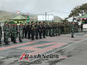 Peringati HUT TNI ke-80, Satgas Yonif 743/PSY Satukan Semangat Pengabdian dan Perdamaian Di Papua