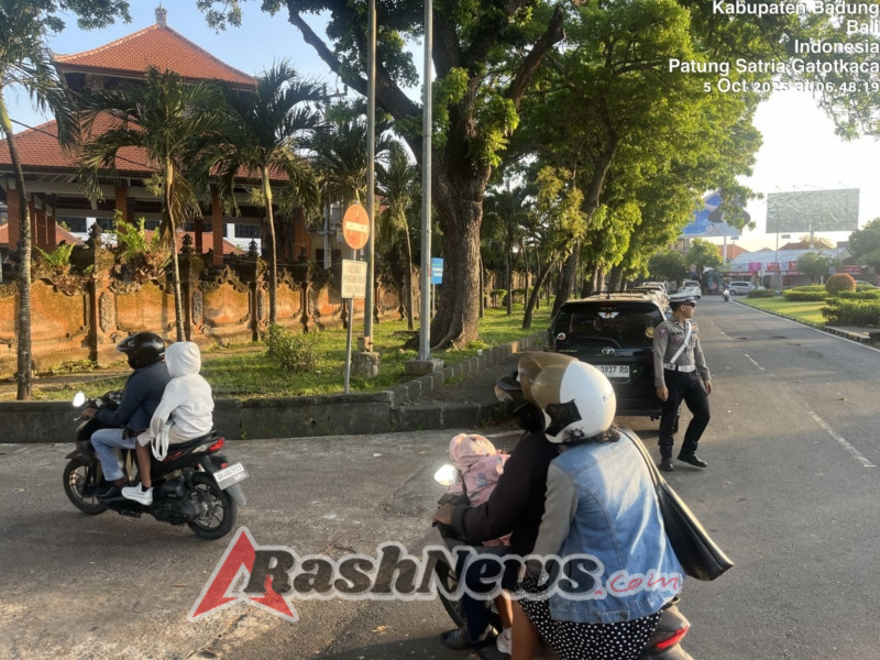 Polres Bandara Amankan Ibadah Minggu di Gereja Ekklesia Ngurah Rai