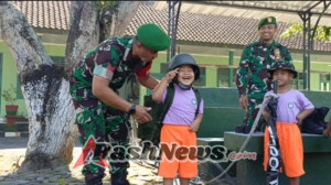 Aunting Class, Begini Serunya Ketika TNI Bertemu Anak TK