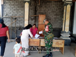 Danramil Gianyar Apresiasi Peran Babinsa dalam Atensi Kegiatan Posyandu di Desa Sumita