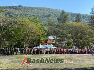 Dandim Alor Hadiri Upacara Hari Kesaktian Pancasila 2025 Digelar di Lapangan Kantor Bupati.