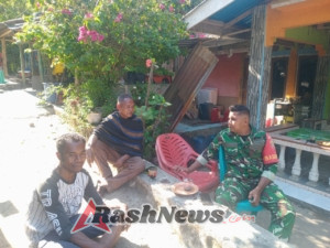 Komsos dan Pamwil Babinsa Koramil Wolowaru Perkuat Sinergi TNI-Rakyat di Desa Nuamuri