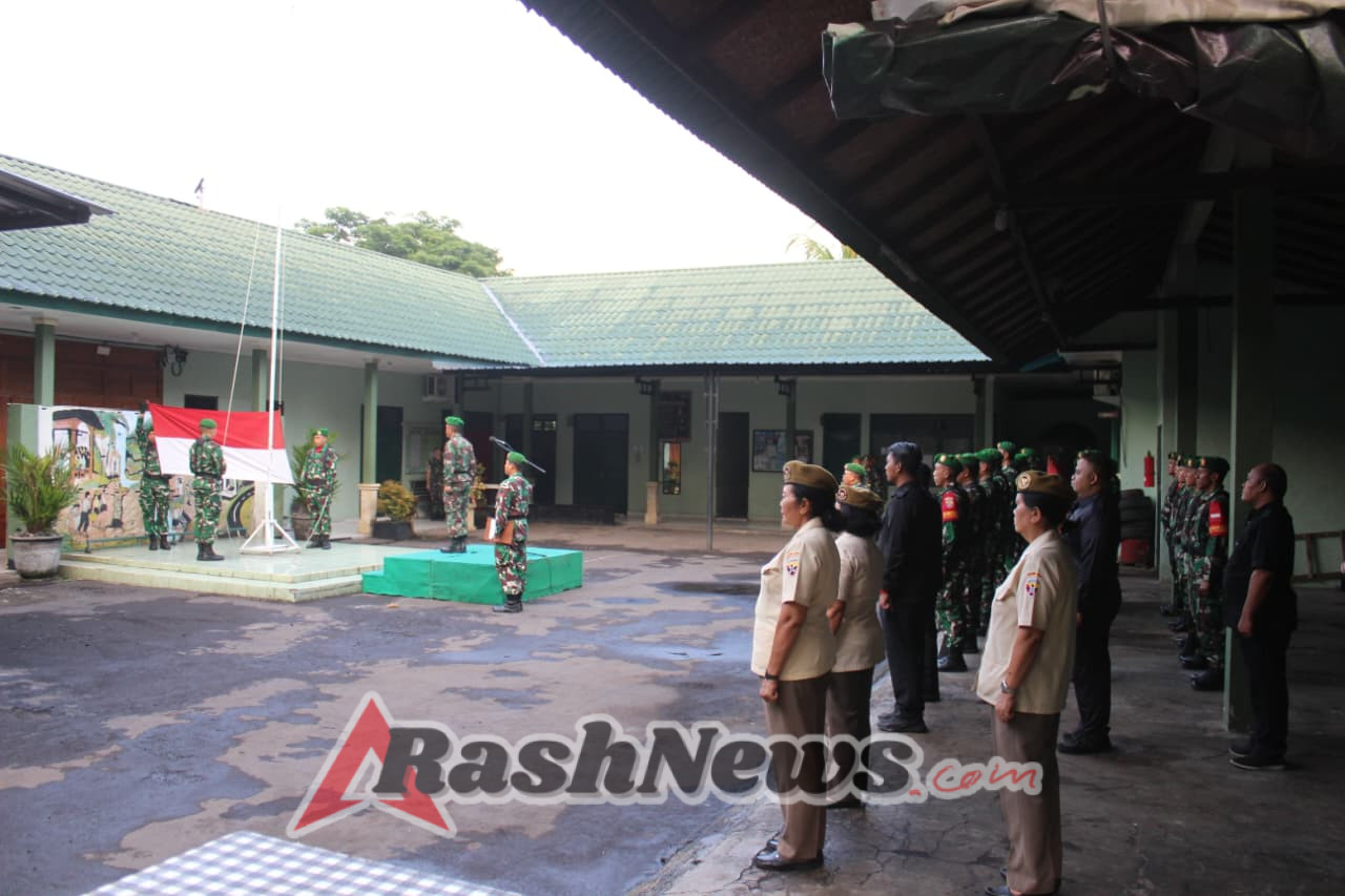 Kodim Tabanan Gelar Upacara Hari Senin, Pertebal Jiwa Korsa dan Disiplin Prajurit