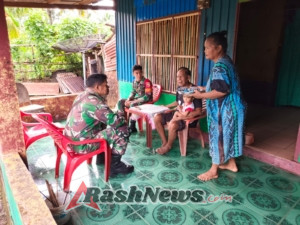 Babinsa Kodim 1602/Ende Wujudkan Rasa Aman dan Nyaman bagi Warga Fatamari