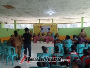 Sinergi TNI dan Pemerintah Daerah, Babinsa Kawal Kunjungan Kerja Program Stunting di Posyandu Rewarangga