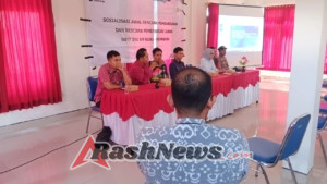 Babinsa Tianyar Tengah ikuti sosialisasi awal dan rencana pengadaan tanah pembangunan SUTT 150 KV.
