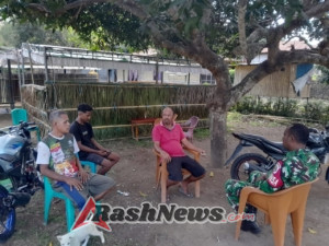 Babinsa Koptu Mohamad Samin Aktif Pantau Situasi dan Dengar Keluhan Masyarakat Rangalaka