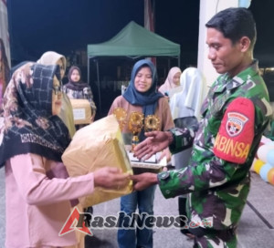 Momentum HUT RI ke-80, Babinsa Dorong Semangat Nasionalisme di Desa Desaberu