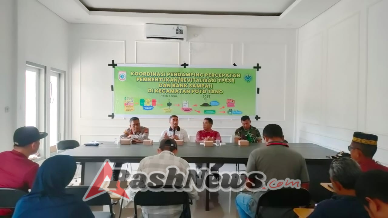 Sinergi Babinsa Koramil 1628-04/Poto Tano dan DLH: Dorong Kesadaran Masyarakat dalam Pengelolaan Sampah di Poto Tano