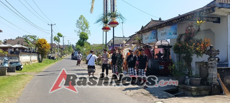 TNI-Polri Bersinergi Hadiri dan Amankan Jalannya Upacara Dewa Yadnya di Pura Pasek Buyut Kayu Selem