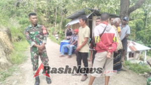 Komsos dan Pamwil Babinsa di Desa Rateroru, Jaga Kondusifitas dan Kesehatan Masyarakat