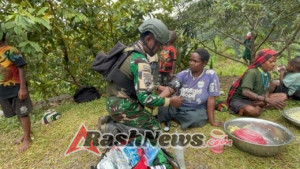 Satgas Yonif 743 Hadirkan Layanan Kesehatan bagi Warga Terpencil di Talilime