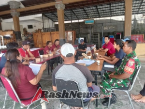 Wujud Kepedulian Terhadap Kemajuan Desa, Babinsa Suwat Hadir Dalam Rapat Program Rabat Beton