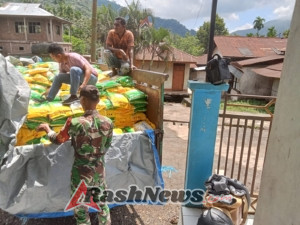 Kodim 1624/Flotim Bersama BULOG Jaga Stabilitas Harga Pangan di Tapobali