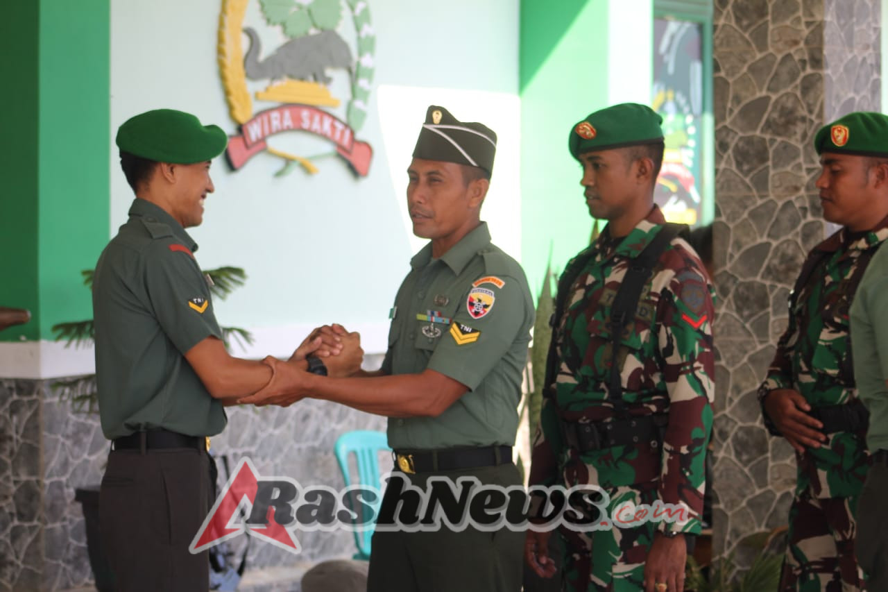 Dandim 1629/SBD Pimpin Korp Raport Pelepasan Prajurit Pindah Satuan dengan Penuh Keharuan