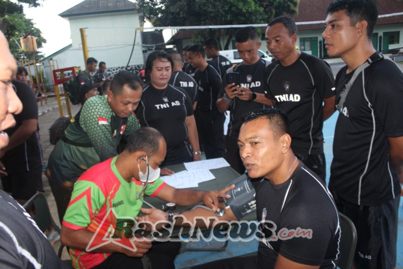 Prajurit dan PNS Kodim 1616/Gianyar Antusias Ikuti Tes Kesemaptaan Jasmani II TA 2025