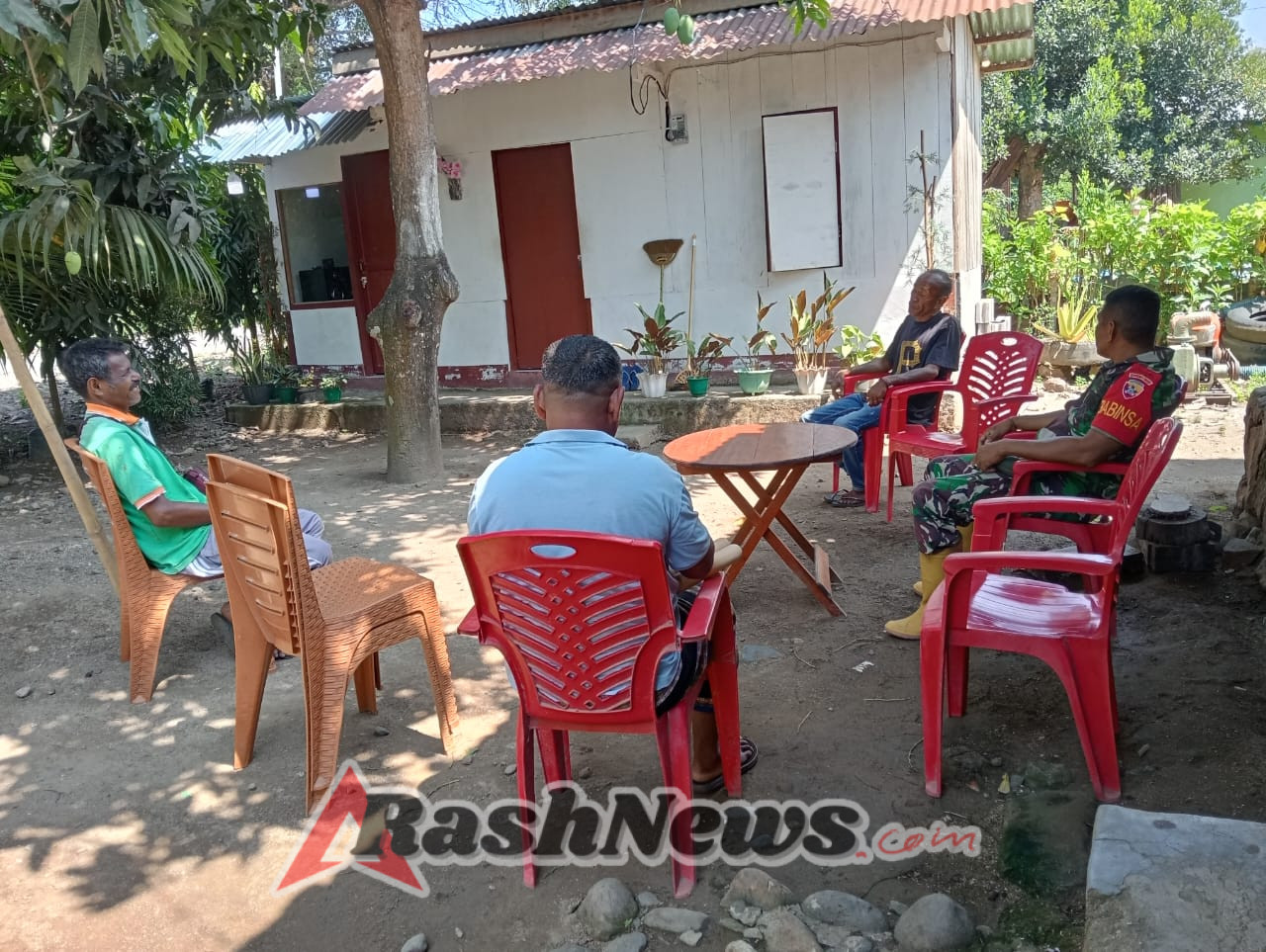 Babinsa Kodim 1602/Ende Perkuat Sinergi dengan Masyarakat Binaannya